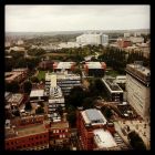 miniatura University of Birmingham - Viewed from the University of Birmingham 'old Joe' clock tower this westerly facing image shows the new Queen Elizabeth hospital