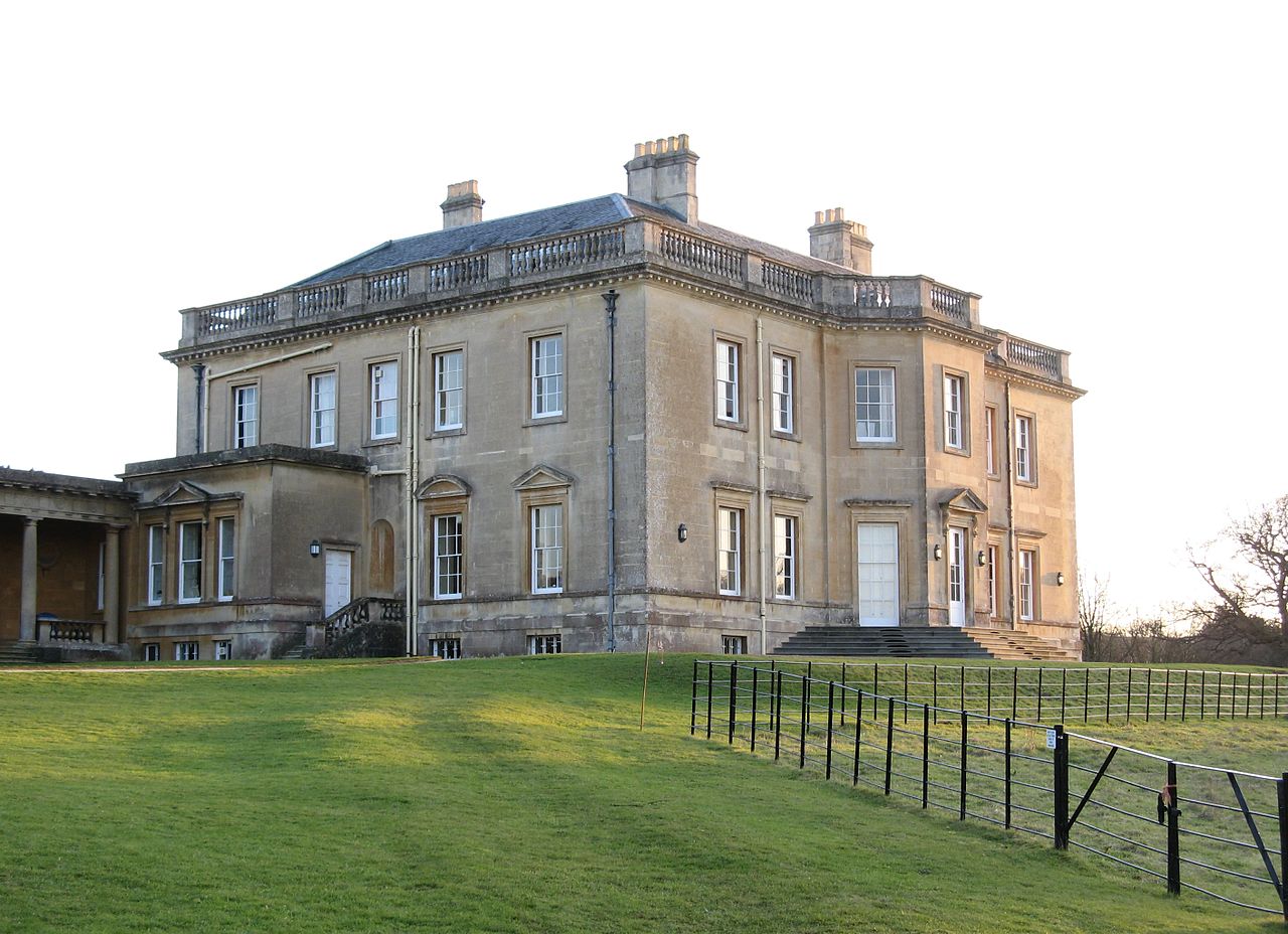 Bath Spa University - The north-west and north-east sides of Newton Park country house, facing toward the lake